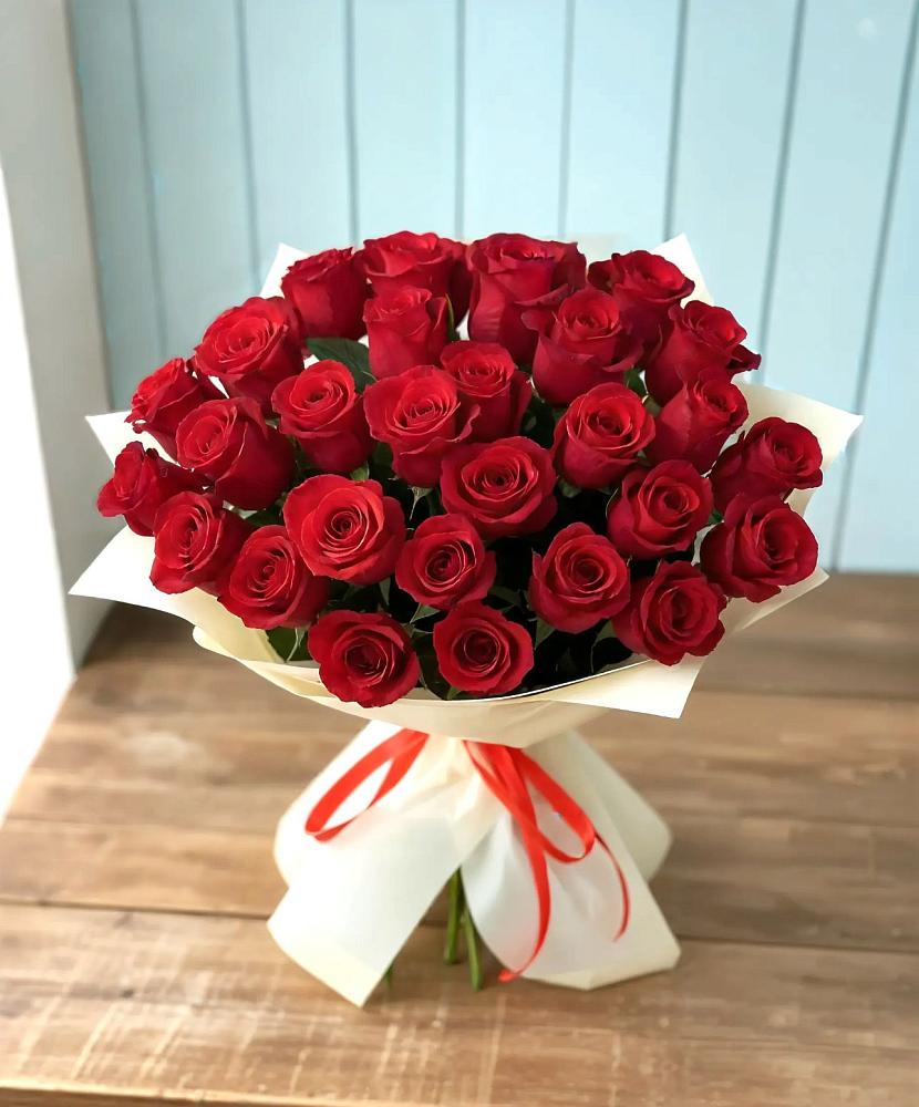 Букет 29 Красных роз в Корсакове