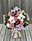 Букет цветов из: Альстромерии, Гвоздики, Розы и Хризантемы в Корсакове
