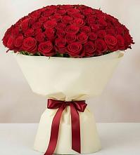 Букет 101 Красная роза Милано в Корсакове