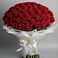 Букет 101 Красная роза Блэк Мэджик в Корсакове