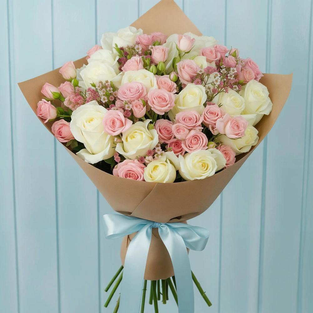 Букет цветов из: Розы в Корсакове