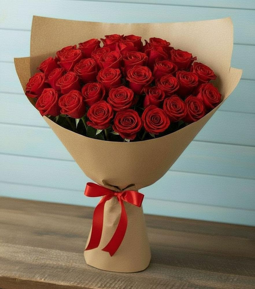Букет Красные розы Милано в Корсакове