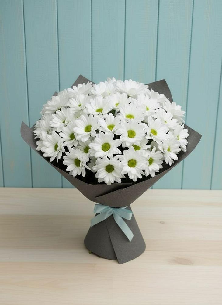 Букет цветов из: Хризантемы в Корсакове