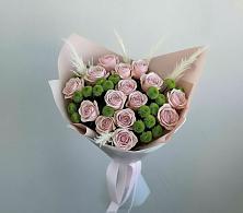 Букет цветов из:  Розы и Хризантемы в Корсакове