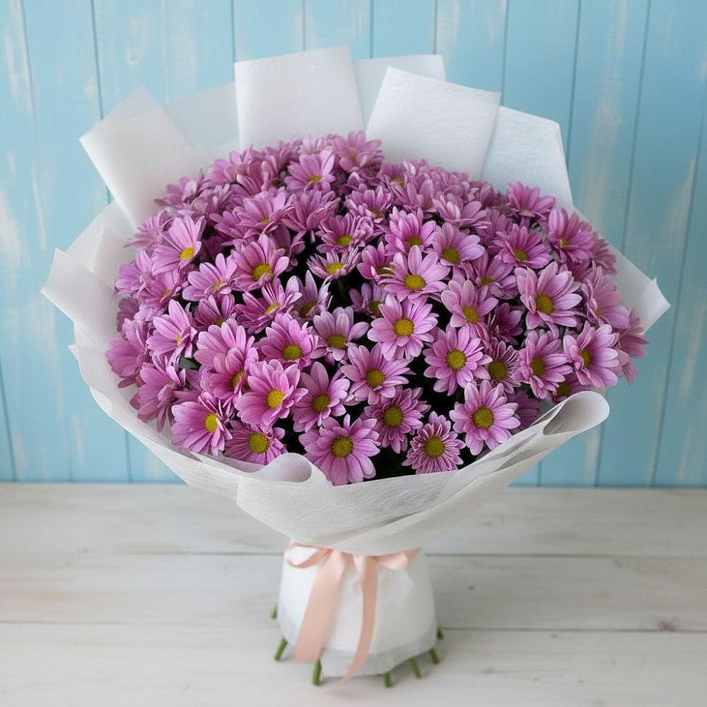 Букет цветов из: Хризантемы в Корсакове