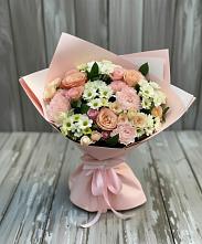 Букет цветов из:  Гвоздики, Розы и Хризантемы #REPLACE_PRED# Корсакове