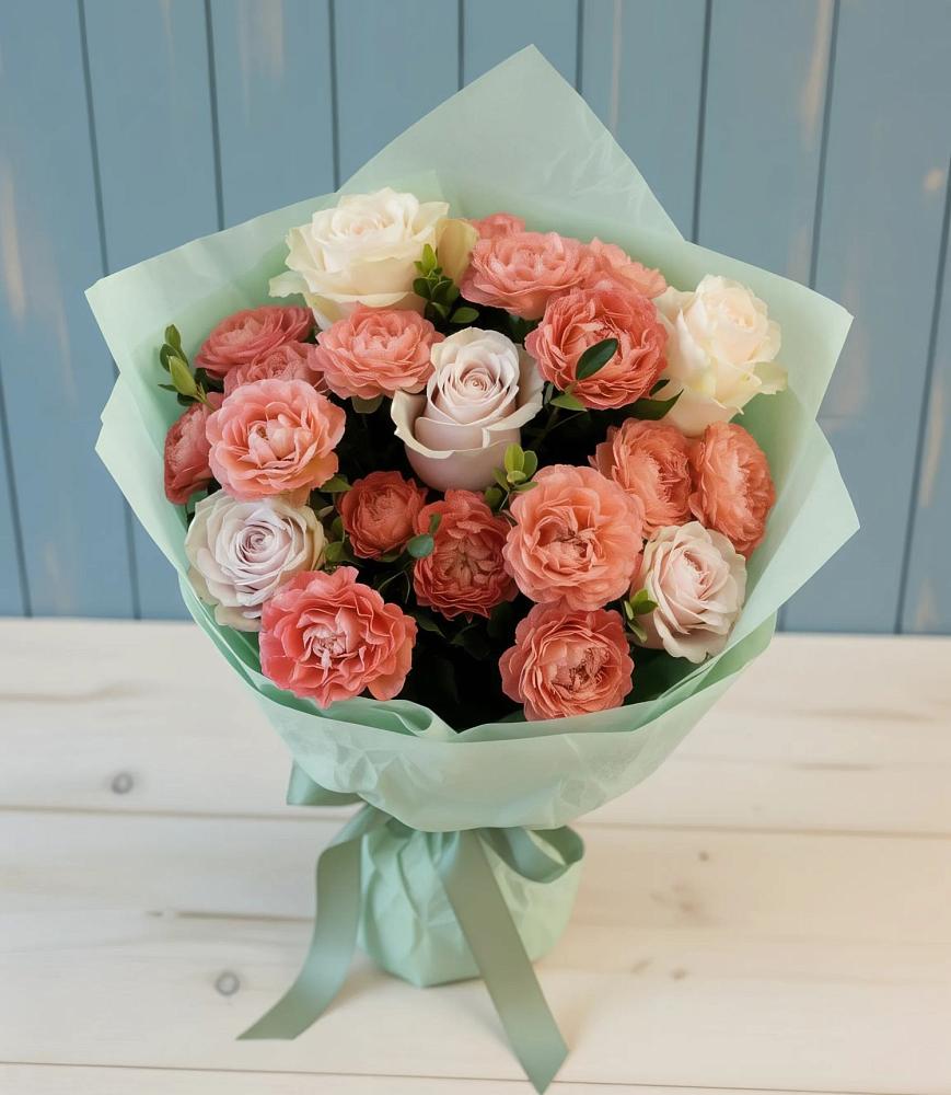 Букет цветов из: Розы в Корсакове