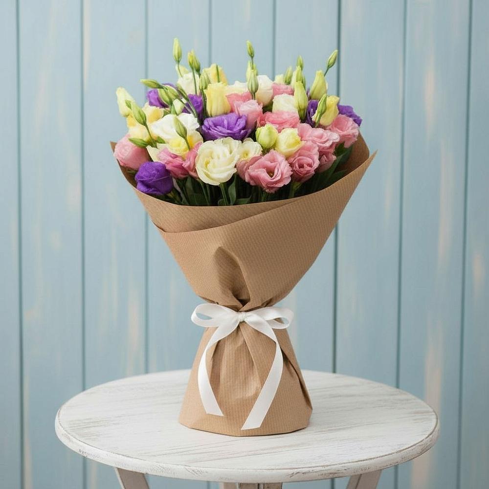 Букет цветов из: Лизиантусы в Корсакове