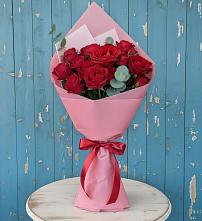 Букет цветов из:  Розы в Корсакове