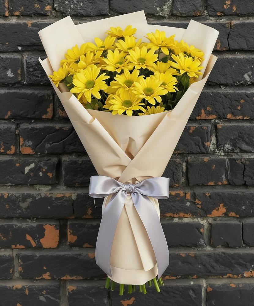 Букет цветов из: Хризантемы в Корсакове