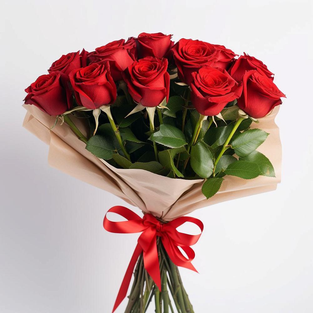 Букет 11 Красных роз Эдлесс Лав в Корсакове